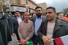 حضور اعضای جهاد دانشگاهی واحد استان قم در راهپیمایی ۱۳ آبان