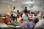 اعضای جهاد دانشگاهی قم خون اهدا کردند