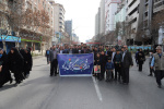 حضور  اعضای جهاددانشگاهی قم همگام با مردم ایران در راهپیمایی پرشکوه ۲۲ بهمن در مشهد مقدس