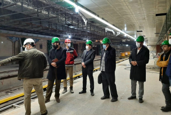 جمعی از اساتید و دانشجویان مرکز از پروژه مترو قم بازدید کردند