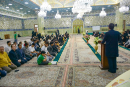 آیین غبارروبی نمادین بارگاه ملکوتی حضرت معصومه سلام الله علیها، به مناسبت ولادت حضرت فاطمه معصومه سلام الله علیها؛