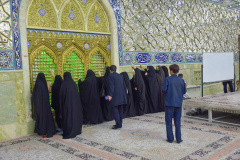 آیین غبارروبی نمادین بارگاه ملکوتی حضرت معصومه سلام الله علیها، به مناسبت ولادت حضرت فاطمه معصومه سلام الله علیها؛