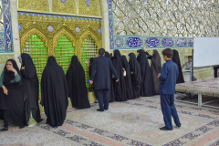 آیین غبارروبی نمادین بارگاه ملکوتی حضرت معصومه سلام الله علیها، به مناسبت ولادت حضرت فاطمه معصومه سلام الله علیها؛