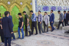آیین غبارروبی نمادین بارگاه ملکوتی حضرت معصومه سلام الله علیها، به مناسبت ولادت حضرت فاطمه معصومه سلام الله علیها؛