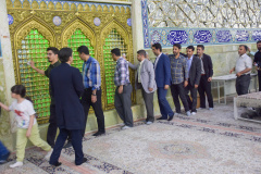 آیین غبارروبی نمادین بارگاه ملکوتی حضرت معصومه سلام الله علیها، به مناسبت ولادت حضرت فاطمه معصومه سلام الله علیها؛