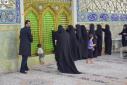 آیین غبارروبی نمادین بارگاه ملکوتی حضرت معصومه سلام الله علیها برگزار شد
