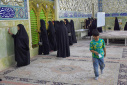 آیین غبارروبی نمادین بارگاه ملکوتی حضرت معصومه سلام الله علیها برگزار شد
