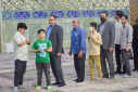 آیین غبارروبی نمادین بارگاه ملکوتی حضرت معصومه سلام الله علیها برگزار شد