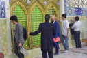آیین غبارروبی نمادین بارگاه ملکوتی حضرت معصومه سلام الله علیها برگزار شد