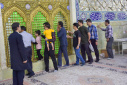 آیین غبارروبی نمادین بارگاه ملکوتی حضرت معصومه سلام الله علیها برگزار شد
