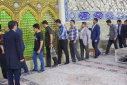 آیین غبارروبی نمادین بارگاه ملکوتی حضرت معصومه سلام الله علیها برگزار شد