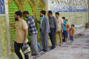 آیین غبارروبی نمادین بارگاه ملکوتی حضرت معصومه سلام الله علیها برگزار شد