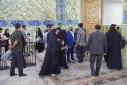 آیین غبارروبی نمادین بارگاه ملکوتی حضرت معصومه سلام الله علیها برگزار شد
