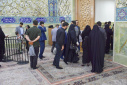 آیین غبارروبی نمادین بارگاه ملکوتی حضرت معصومه سلام الله علیها برگزار شد