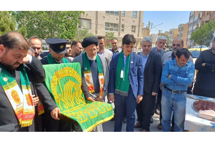 مرکز فوق تخصصی درمان ناباروری جهاددانشگاهی با پرچم حرم رضوی متبرک شد